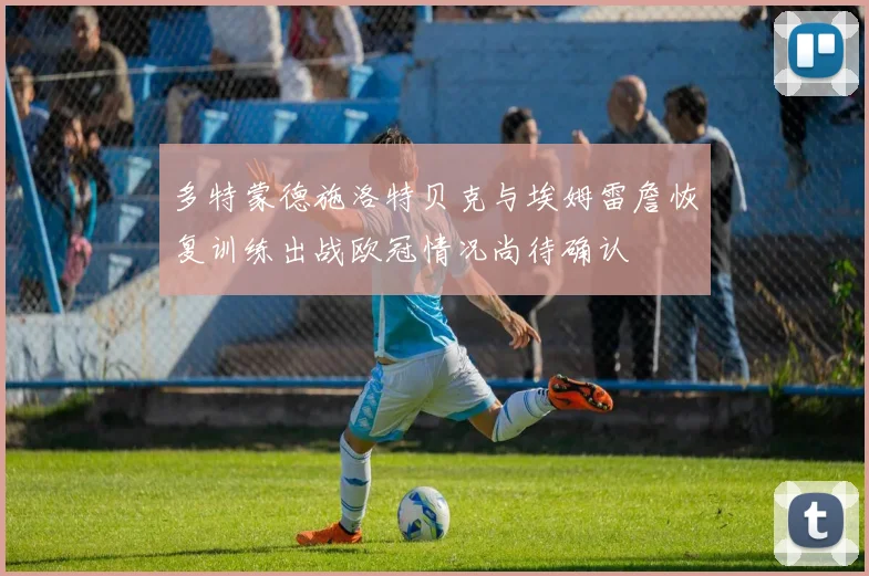 多特蒙德施洛特贝克与埃姆雷詹恢复训练出战欧冠情况尚待确认